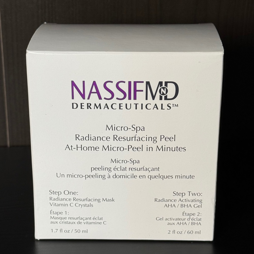 NassifMD Dermaceuticals Micro-Spa Radiance Resurfacing Peel 2-Step Kit Vitamin C